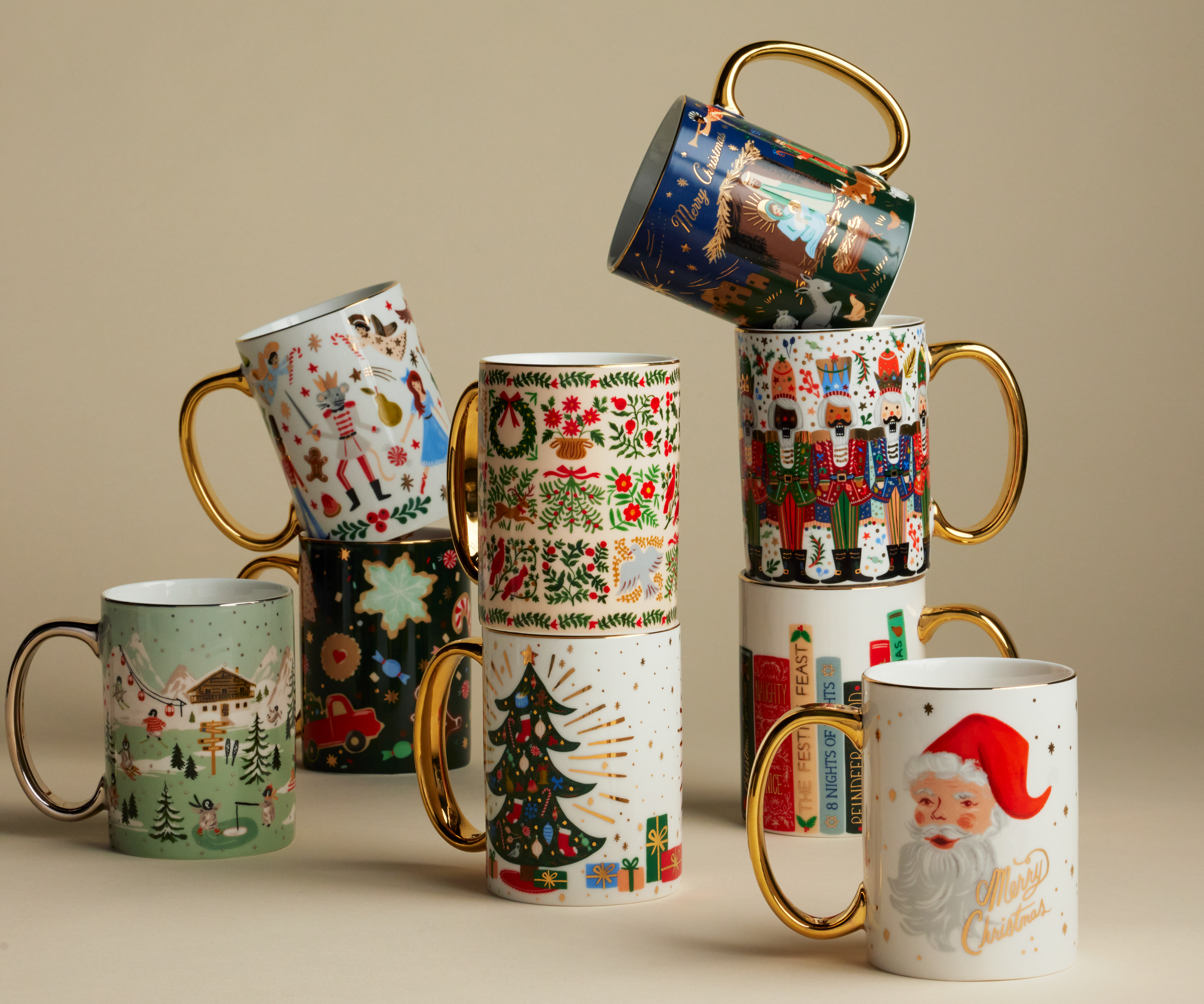 Holiday Porcelain Mug - Nativity Scene